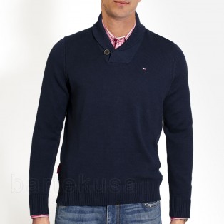 TOMMY HILFIGER SWETER MESKI - SHAWL 
